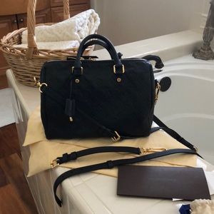 Authentic Louis Vuitton leather speedy